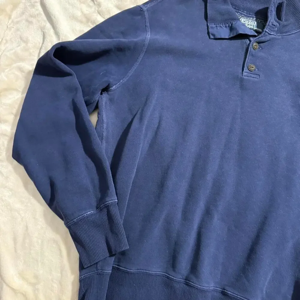 Vintage Polo Ralph Lauren Men’s Blue Pullover Sweater Size Large